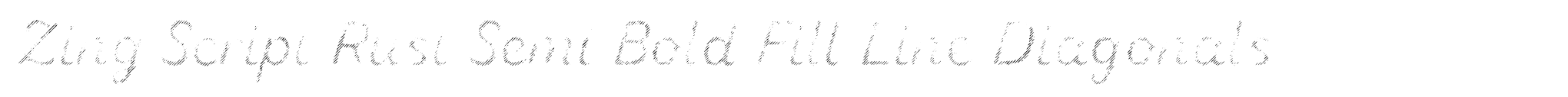 Zing Script Rust Semi Bold Fill Line Diagonals image